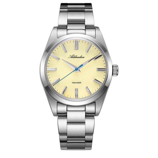 Addiesdive Reloj de cuarzo 36mm cristal zafiro AD2026