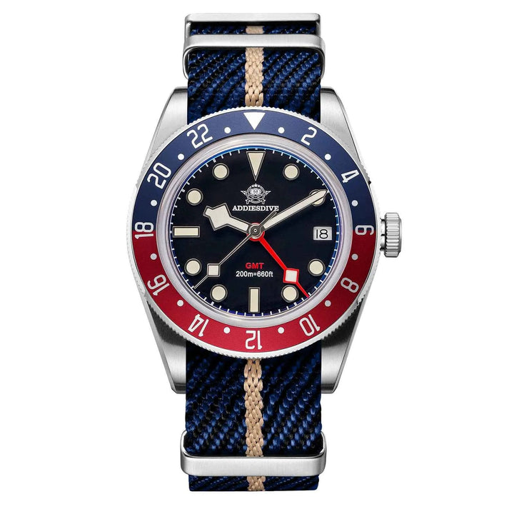 ADDIESDIVE Reloj de cuarzo 39mm BB58 GMT AD2044 - Addiesdiverelojes