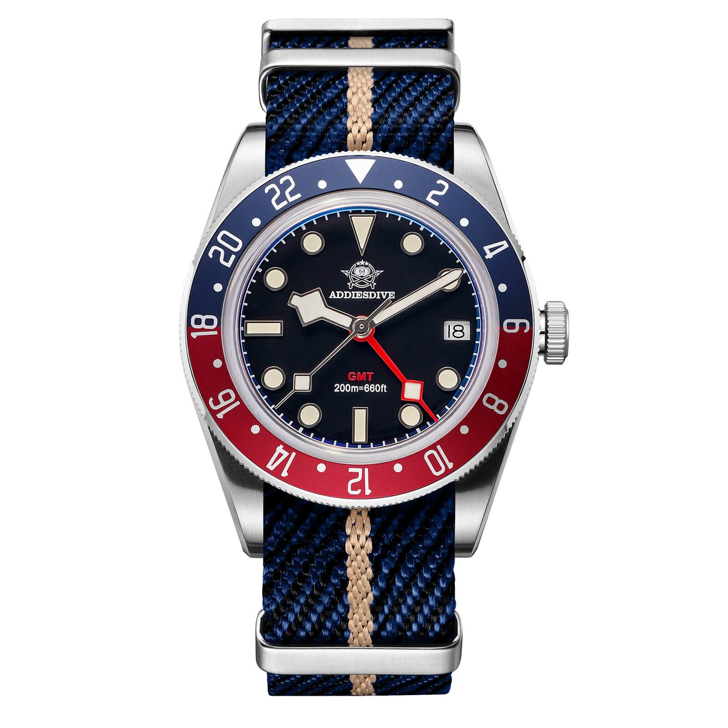 ADDIESDIVE Reloj de cuarzo 39mm BB58 GMT AD2044