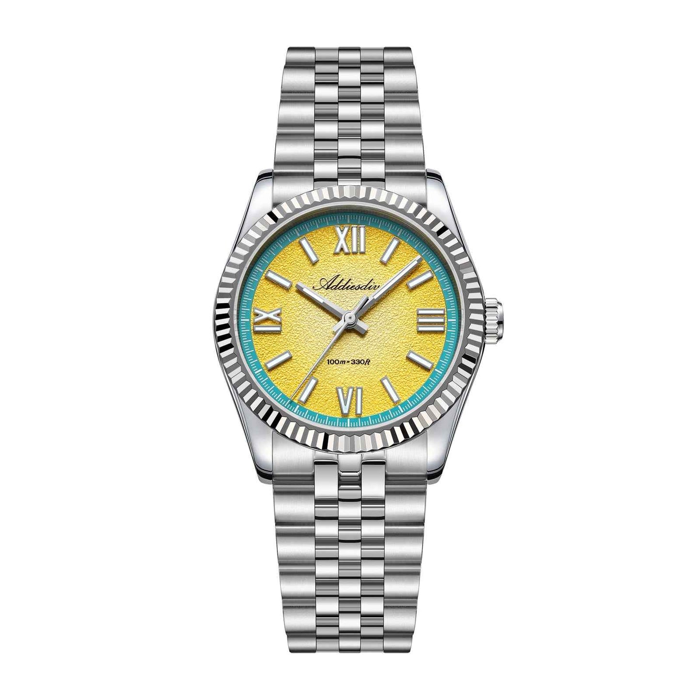 ADDIESDIVE AD2535 Reloj de Cuarzo VH31 de 36mm con Esfera de Colores de Verano y Cristal de Zafiro