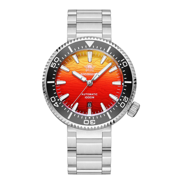 Addiesdive Reloj Buceo 46 mm AD2526 – Elegante Esfera Degradada, Automático Japonés 8215