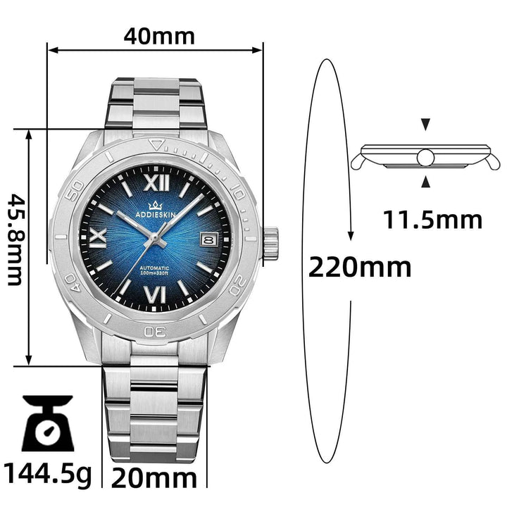 AddiesKIN K002 “Urban Mechanica” – Reloj automático 9015 para hombre | AddiesDIVE Oficial - Addiesdiverelojes