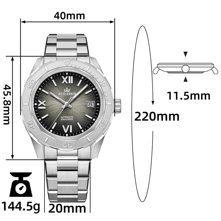 AddiesKIN K002 “Urban Mechanica” – Reloj automático 9015 para hombre | AddiesDIVE Oficial - Addiesdiverelojes
