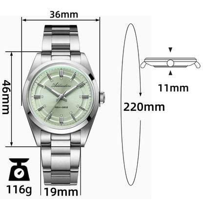 ADDIESDIVE Reloj de Hombre Elegante 36 mm AD2515 – Estilo Clásico y Refinado