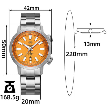 AD2093 – Reloj Automático Dual Crown Original de Addiesdive, Elegante y Preciso