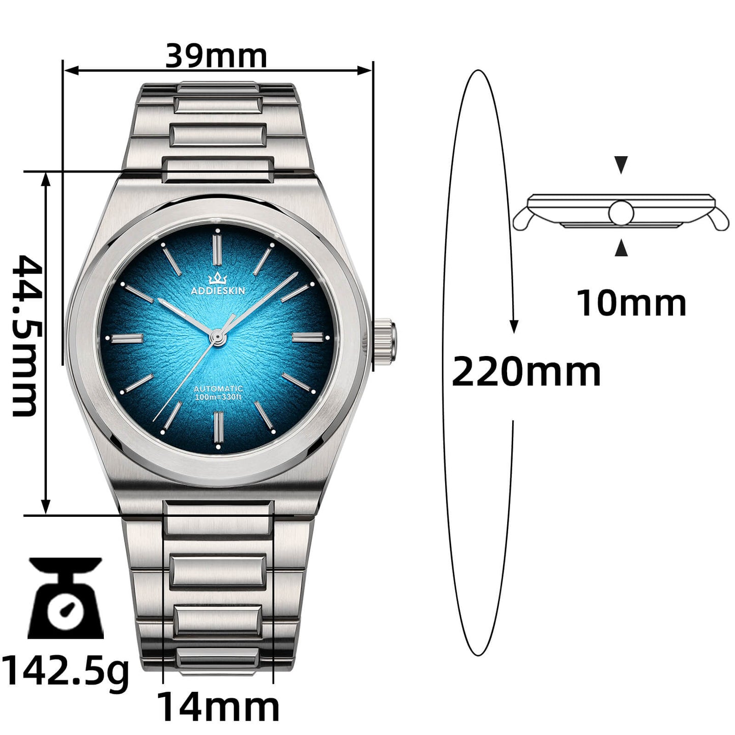 ADDIESKIN K001 “Ojo de Exploración” Reloj Automático para Hombre con Calibre 9015