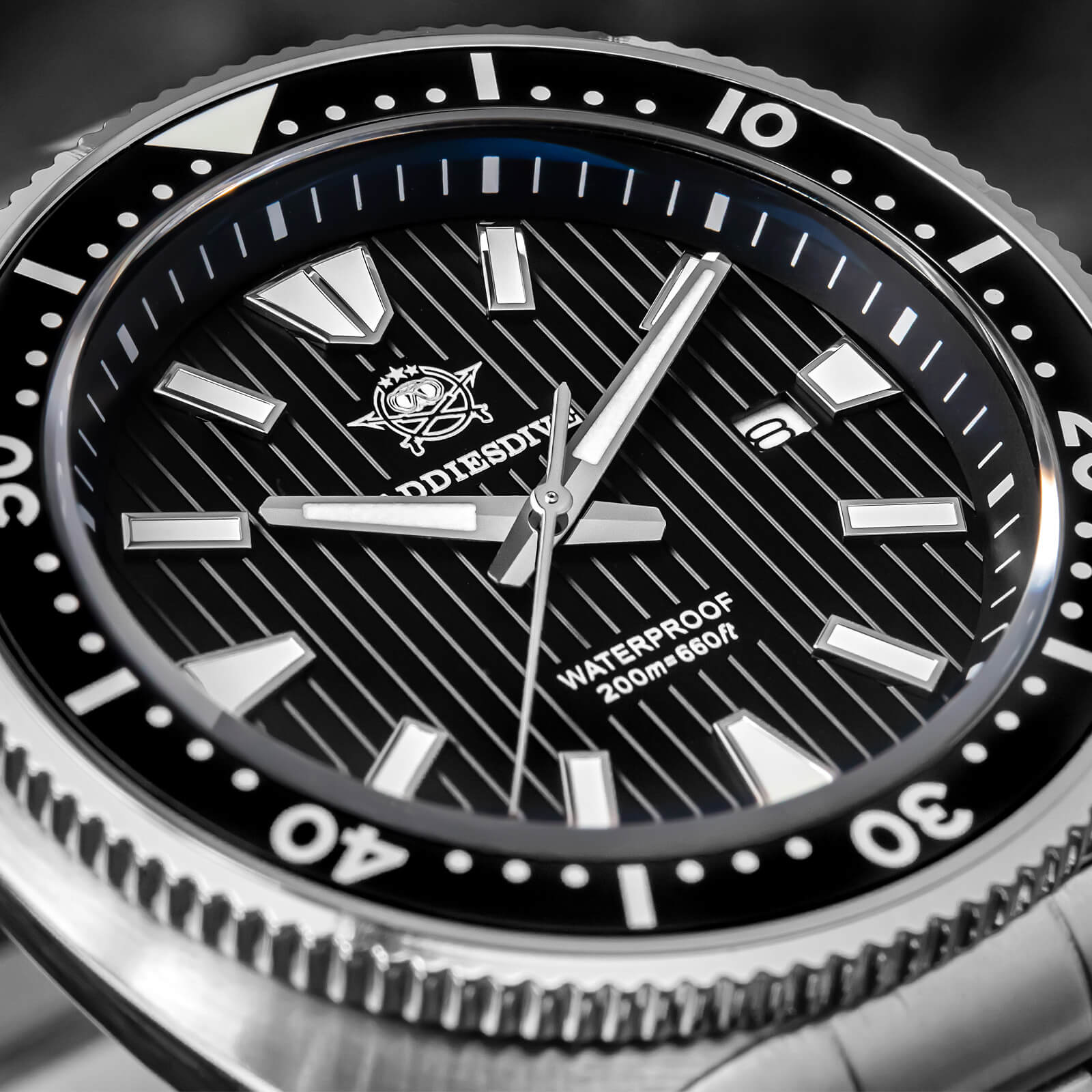 Reloj Hombre Addiesdive Turtle Quartz Diver AD2507 - Elegante Reloj de Buceo de Cuarzo - Addiesdiverelojes