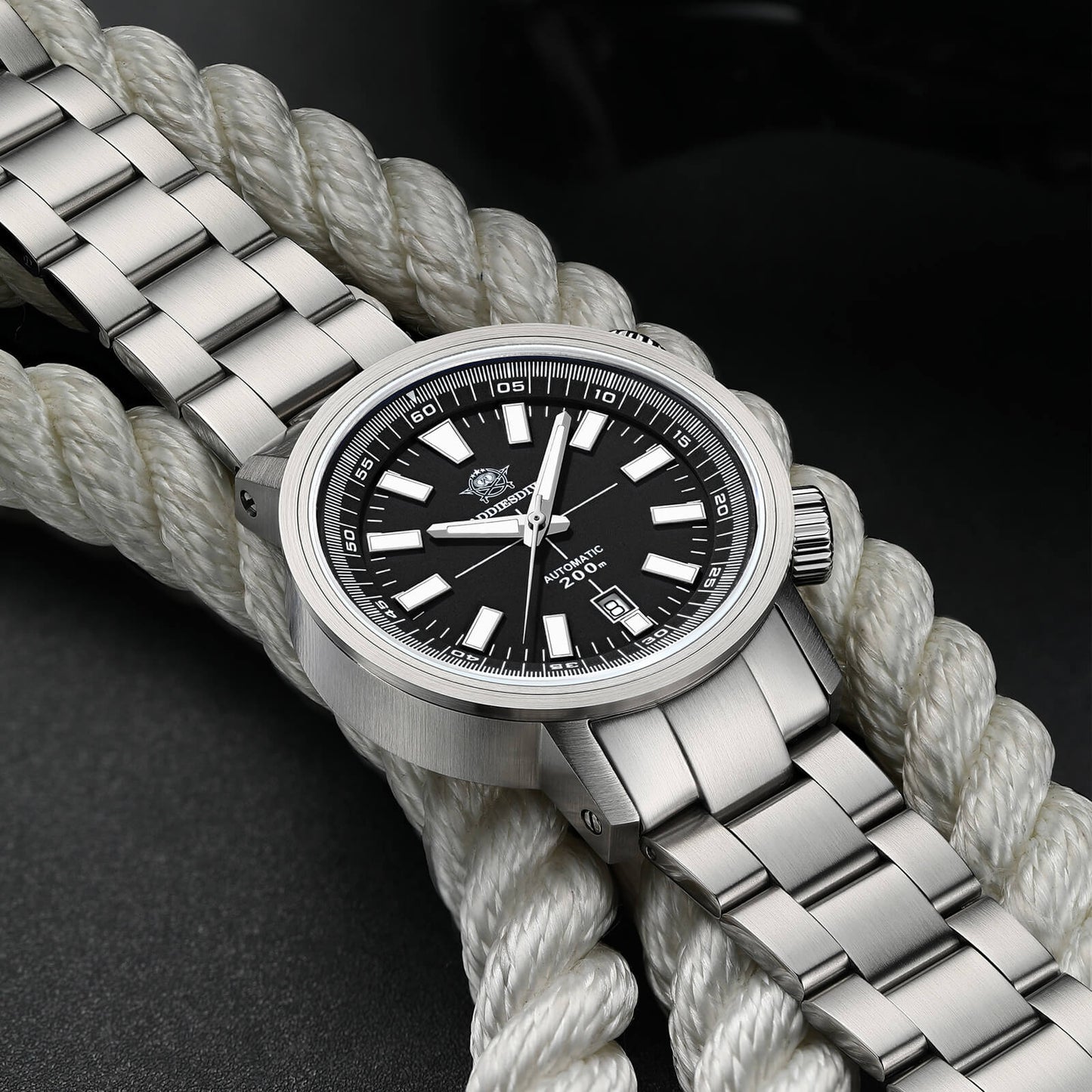 AD2093 – Reloj Automático Dual Crown Original de Addiesdive, Elegante y Preciso