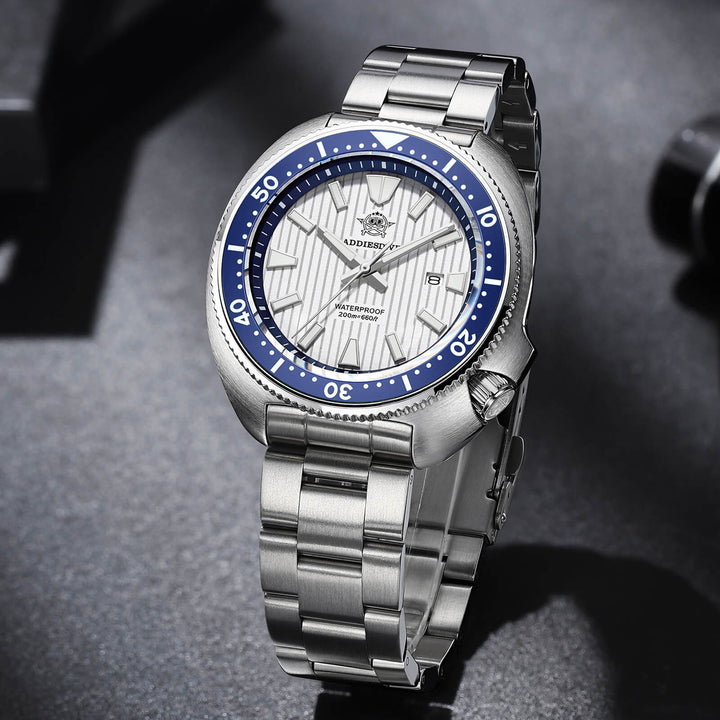 Reloj Hombre Addiesdive Turtle Quartz Diver AD2507 - Elegante Reloj de Buceo de Cuarzo - Addiesdiverelojes