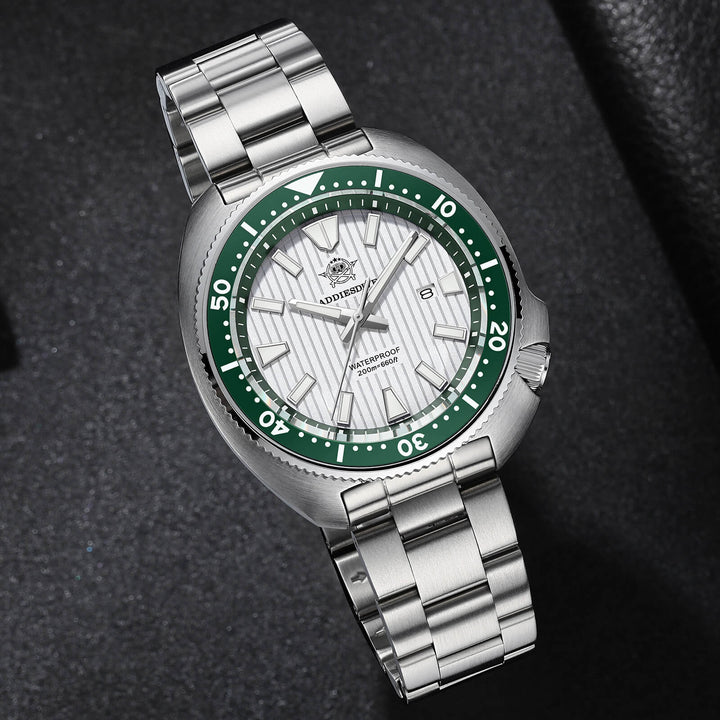 Reloj Hombre Addiesdive Turtle Quartz Diver AD2507 - Elegante Reloj de Buceo de Cuarzo - Addiesdiverelojes
