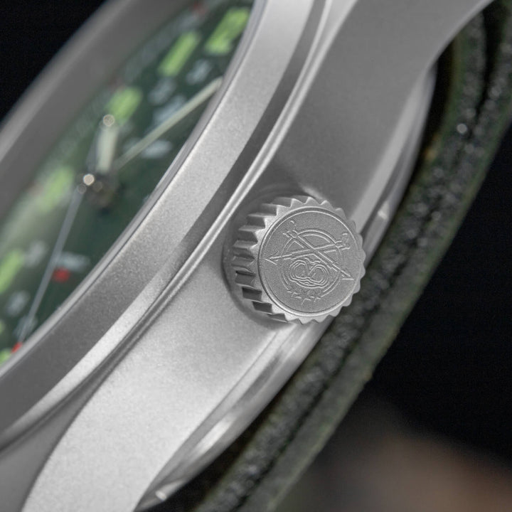 ★Oferta Semanal★ADDIESDIVE® Reloj automático elegante Diver 200M para hombre (AD2048)-Correa de cuero-Negro-