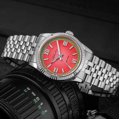 ADDIESDIVE AD2535 Reloj de Cuarzo VH31 de 36mm con Esfera de Colores de Verano y Cristal de Zafiro