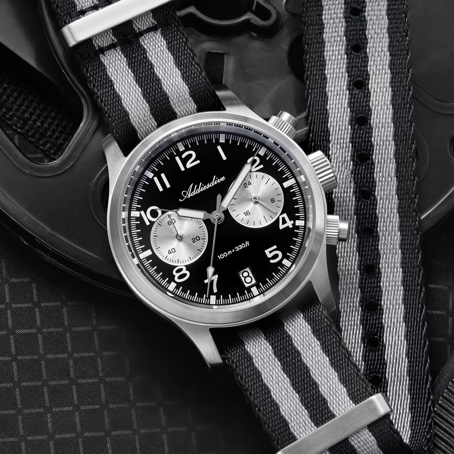 AD2538 – Cronógrafo Retro Casual 39 mm VK64 Addiesdive