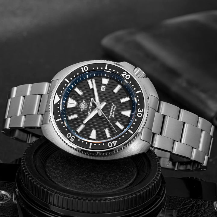 Reloj Hombre Addiesdive Turtle Quartz Diver AD2507 - Elegante Reloj de Buceo de Cuarzo - Addiesdiverelojes