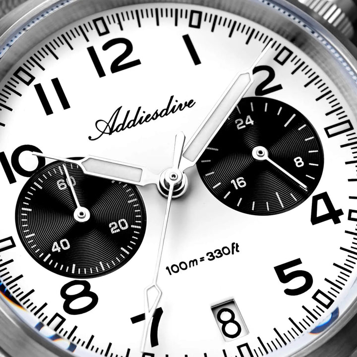 AD2538 – Cronógrafo Retro Casual 39 mm VK64 Addiesdive - Addiesdiverelojes