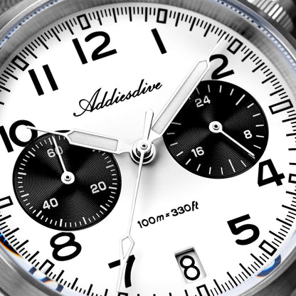 AD2538 – Cronógrafo Retro Casual 39 mm VK64 Addiesdive