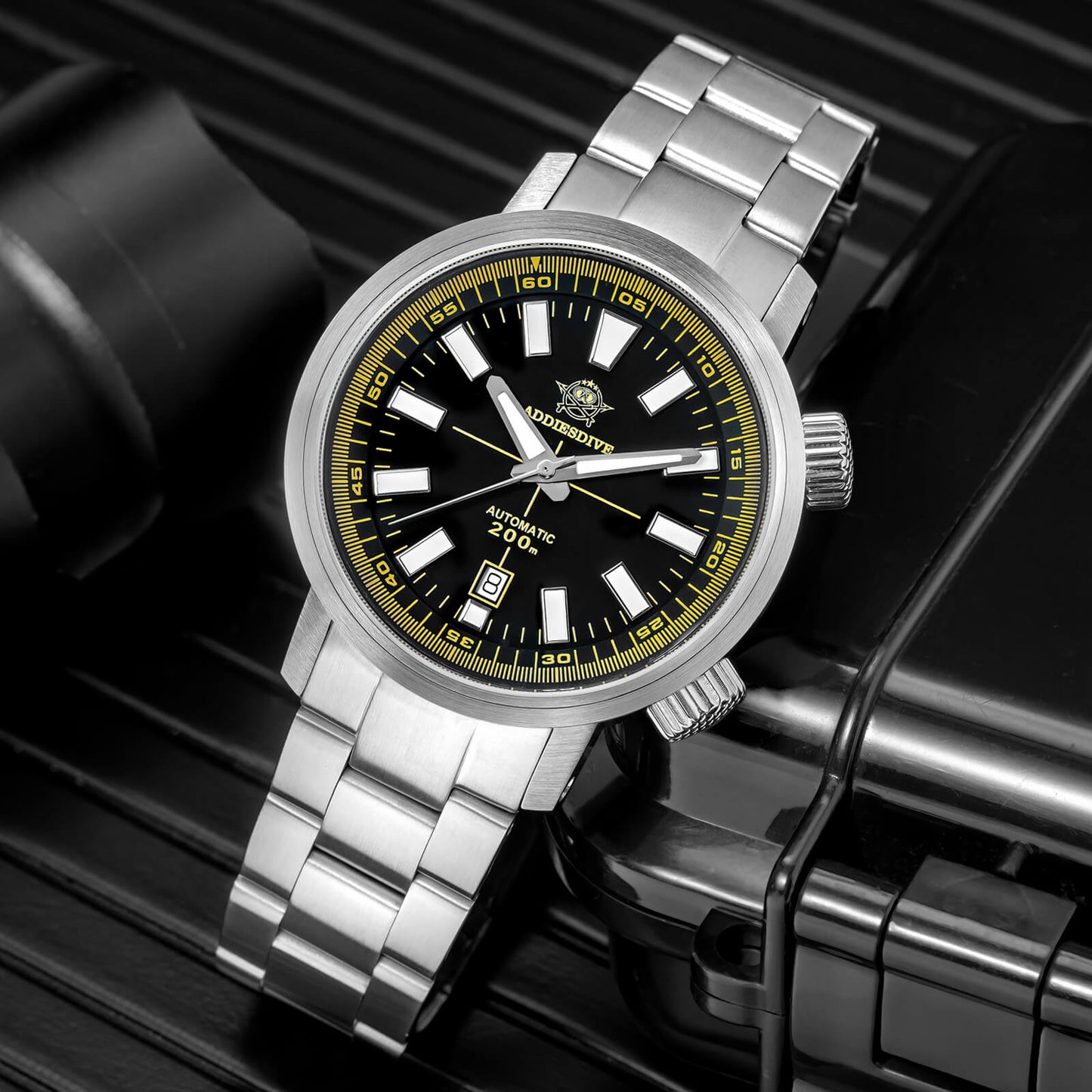 AD2093 – Reloj Automático Dual Crown Original de Addiesdive, Elegante y Preciso