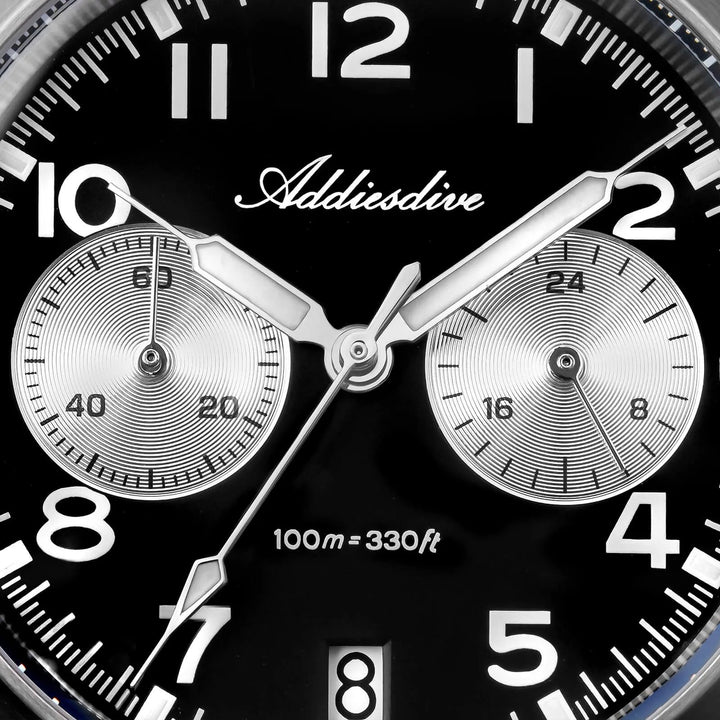 AD2538 – Cronógrafo Retro Casual 39 mm VK64 Addiesdive - Addiesdiverelojes