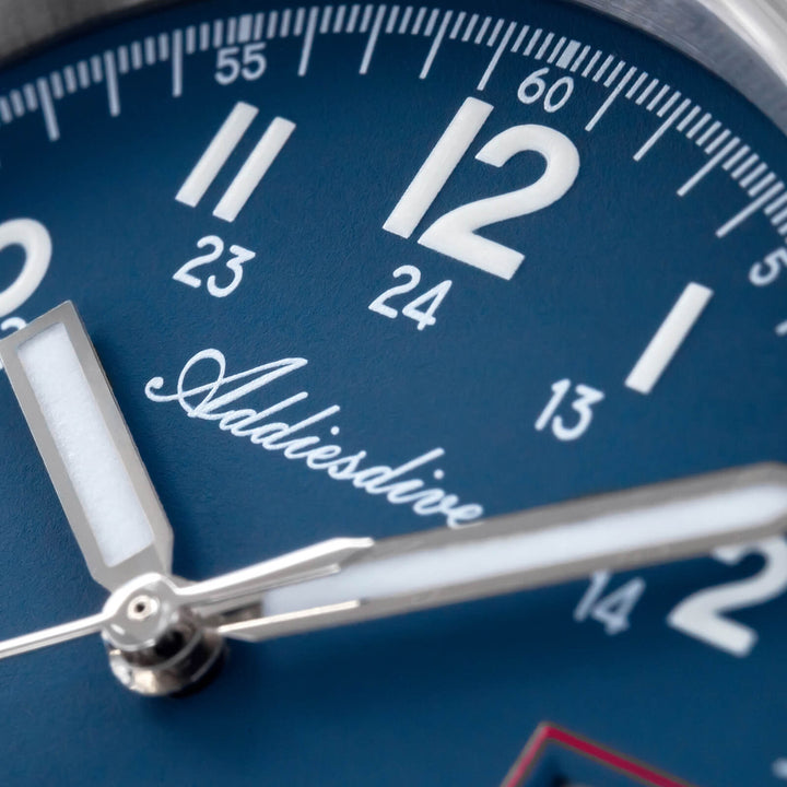 ADDIESDIVE Reloj automático Explore NH35 de 39 mm AD2070-Correa de acero-Negro-