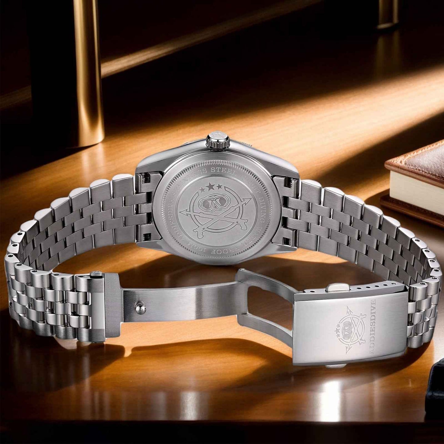 ADDIESDIVE AD2535 Reloj de Cuarzo VH31 de 36mm con Esfera de Colores de Verano y Cristal de Zafiro