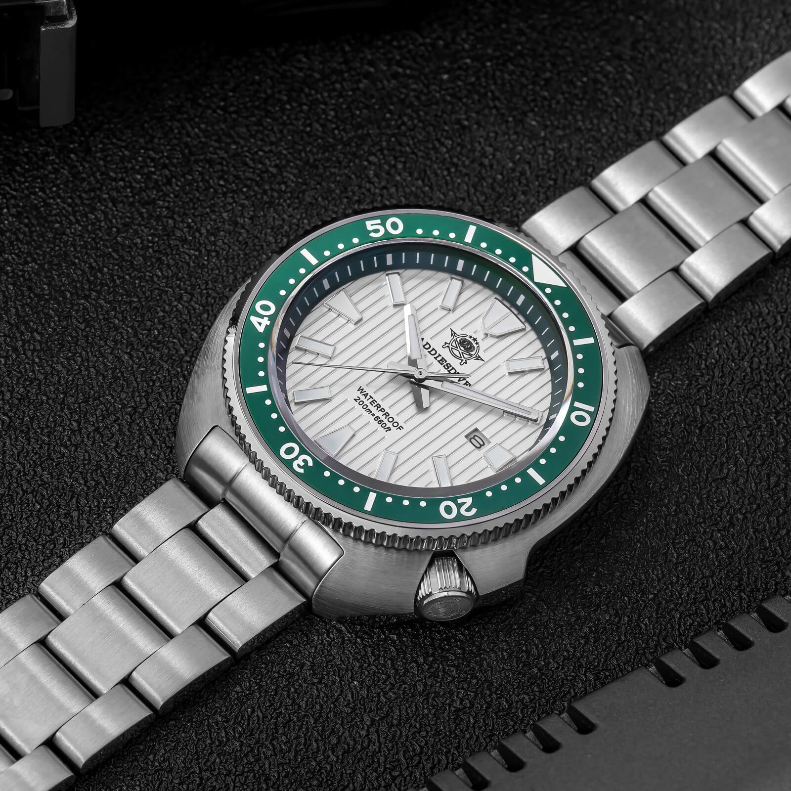 Reloj Hombre Addiesdive Turtle Quartz Diver AD2507 - Elegante Reloj de Buceo de Cuarzo - Addiesdiverelojes