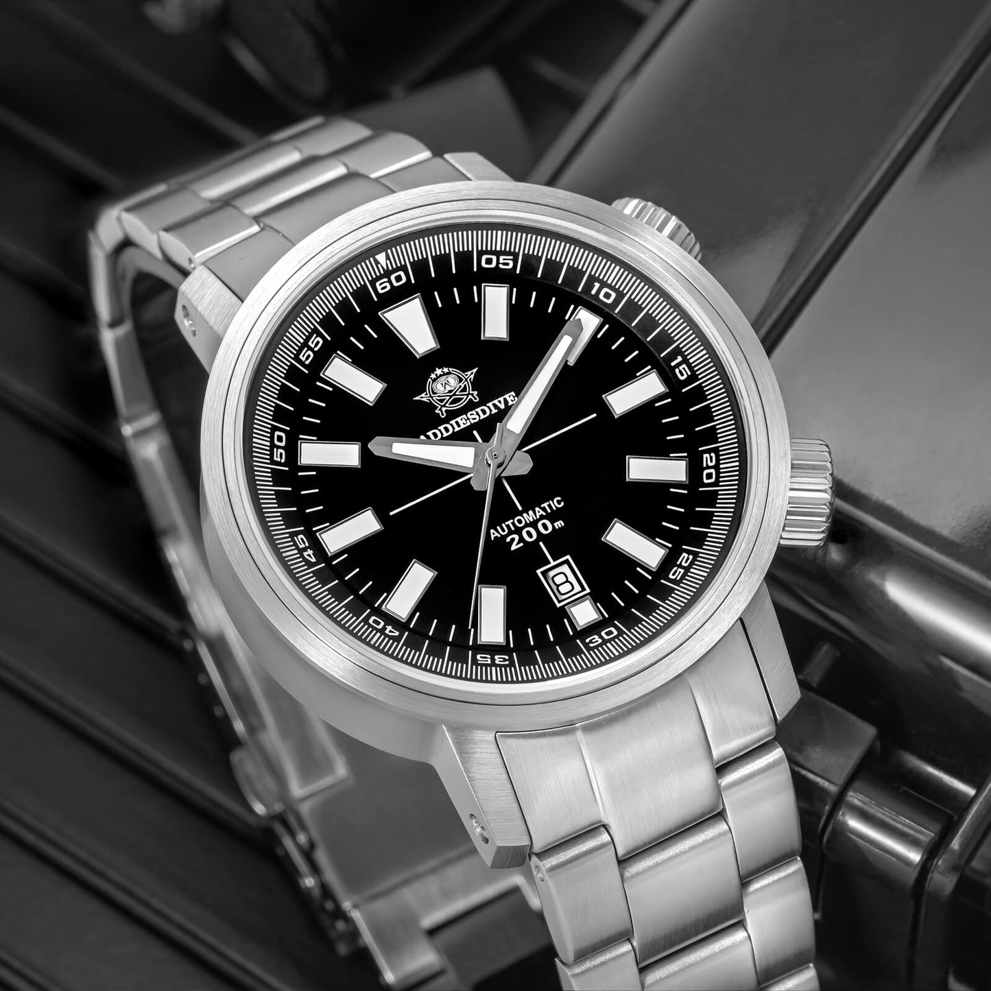 AD2093 – Reloj Automático Dual Crown Original de Addiesdive, Elegante y Preciso
