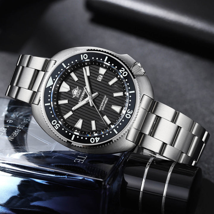 Reloj Hombre Addiesdive Turtle Quartz Diver AD2507 - Elegante Reloj de Buceo de Cuarzo - Addiesdiverelojes