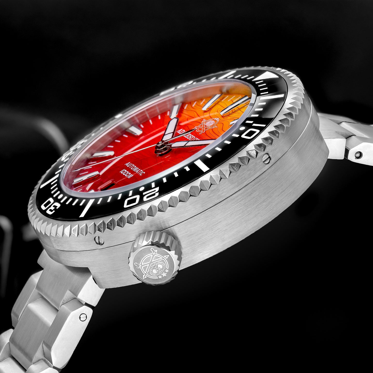 Addiesdive Reloj Buceo 46 mm AD2526 – Elegante Esfera Degradada, Automático Japonés 8215