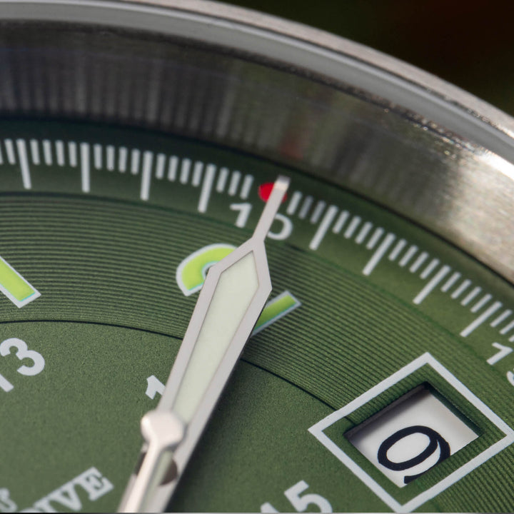 ★Oferta Semanal★ADDIESDIVE® Reloj automático elegante Diver 200M para hombre (AD2048)-Correa de cuero-Negro-