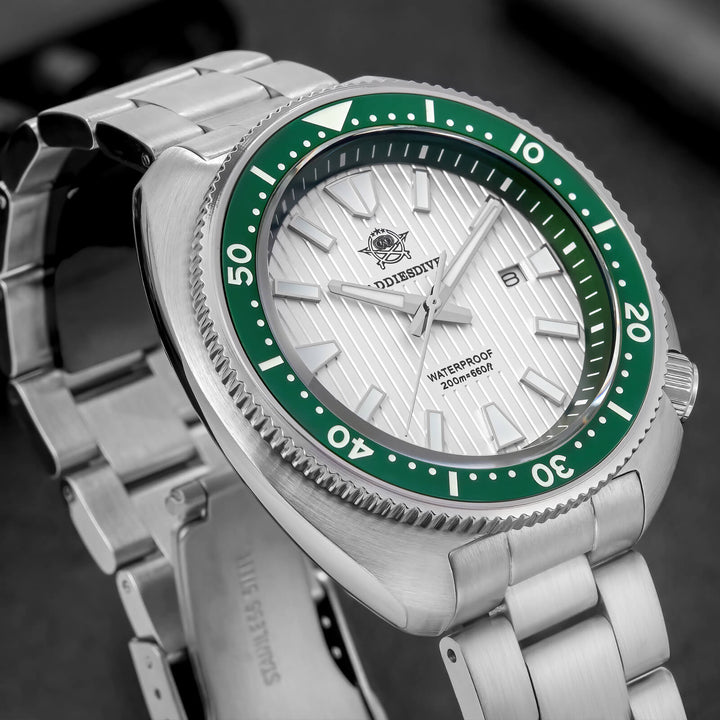 Reloj Hombre Addiesdive Turtle Quartz Diver AD2507 - Elegante Reloj de Buceo de Cuarzo - Addiesdiverelojes