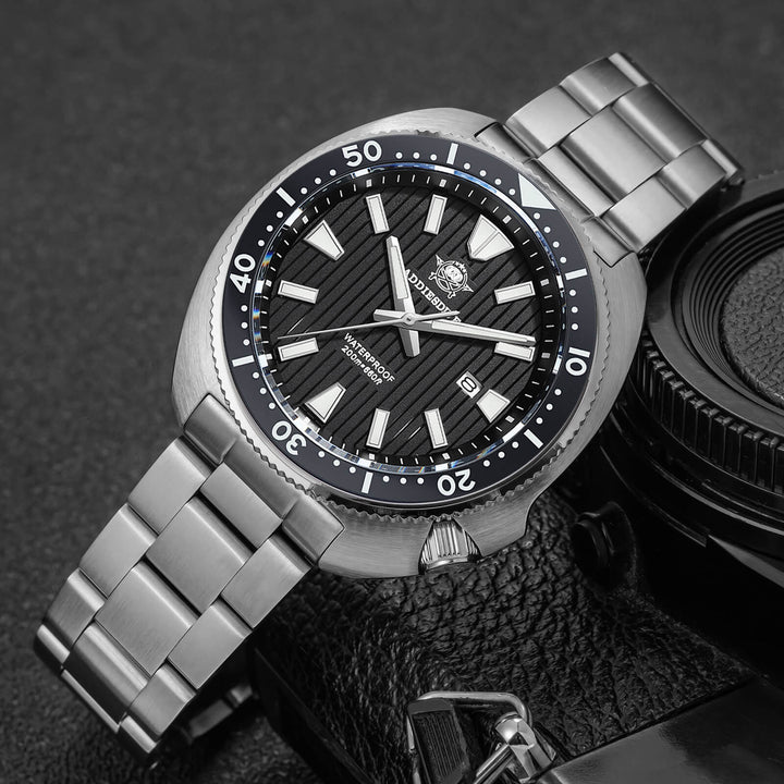 Reloj Hombre Addiesdive Turtle Quartz Diver AD2507 - Elegante Reloj de Buceo de Cuarzo - Addiesdiverelojes