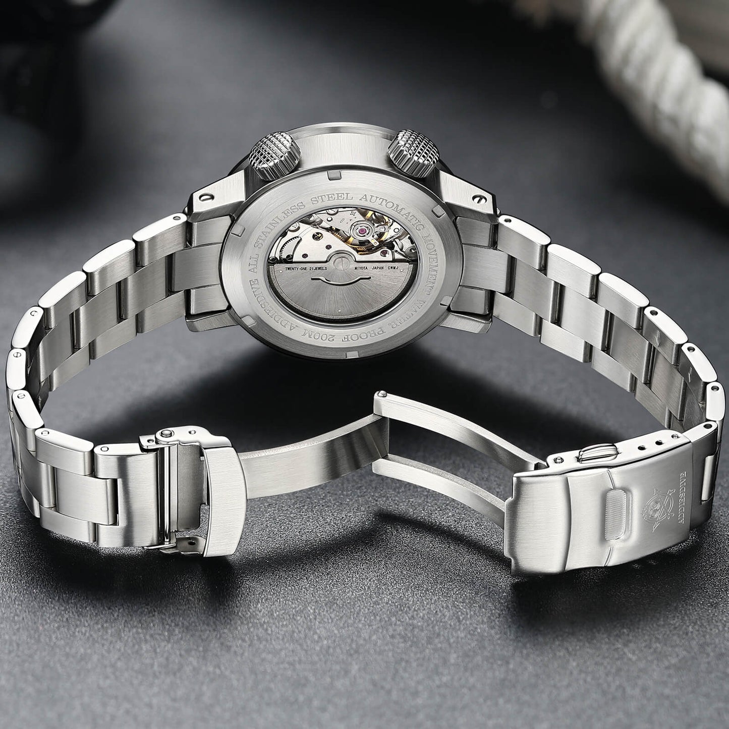 AD2093 – Reloj Automático Dual Crown Original de Addiesdive, Elegante y Preciso