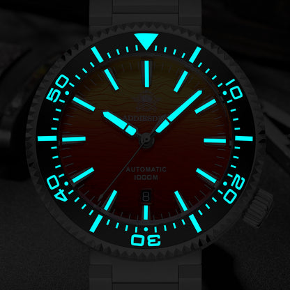 Addiesdive Reloj Buceo 46 mm AD2526 – Elegante Esfera Degradada, Automático Japonés 8215