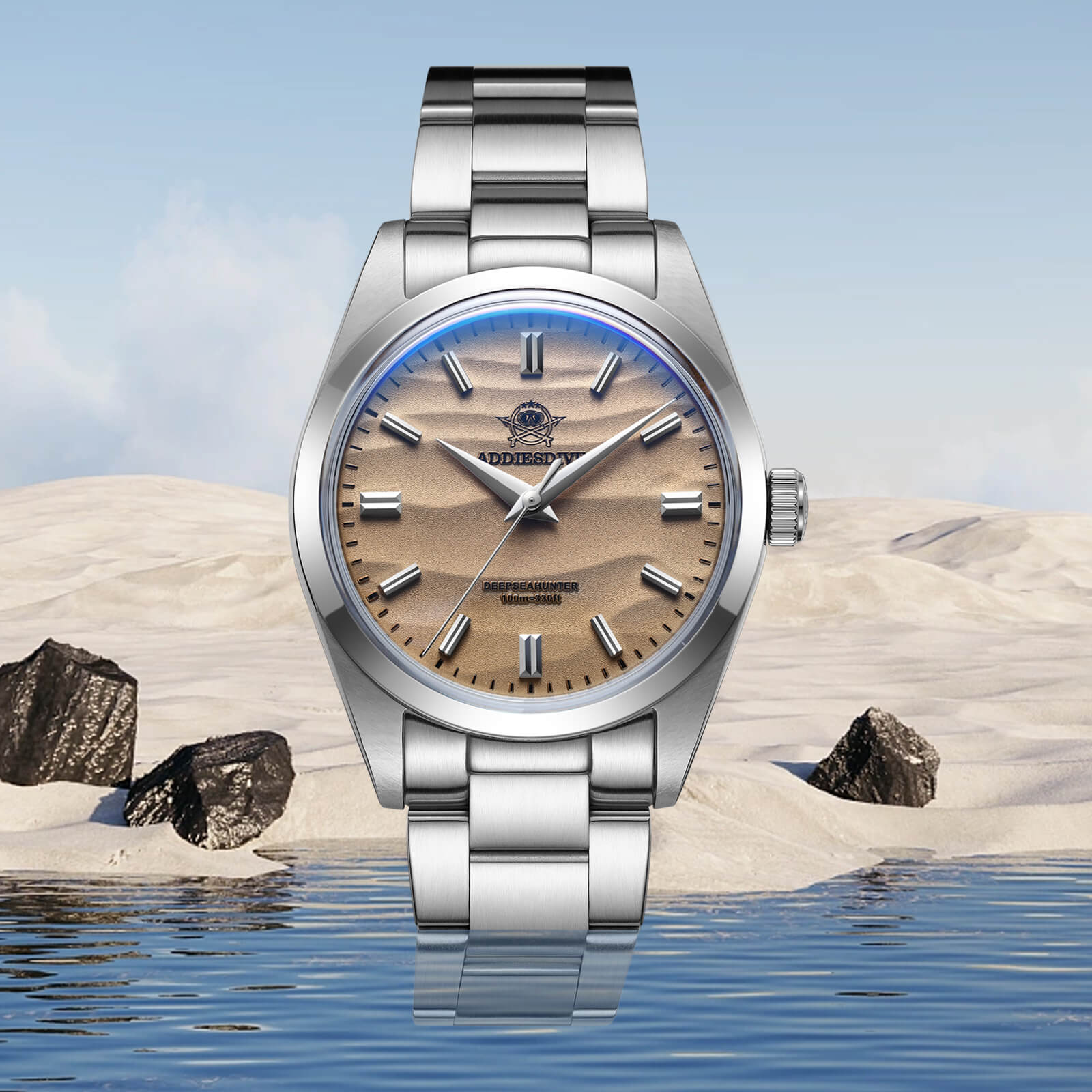 ADDIESDIVE 36mm Reloj de cuarzo VH31 Movimiento （AD2030）