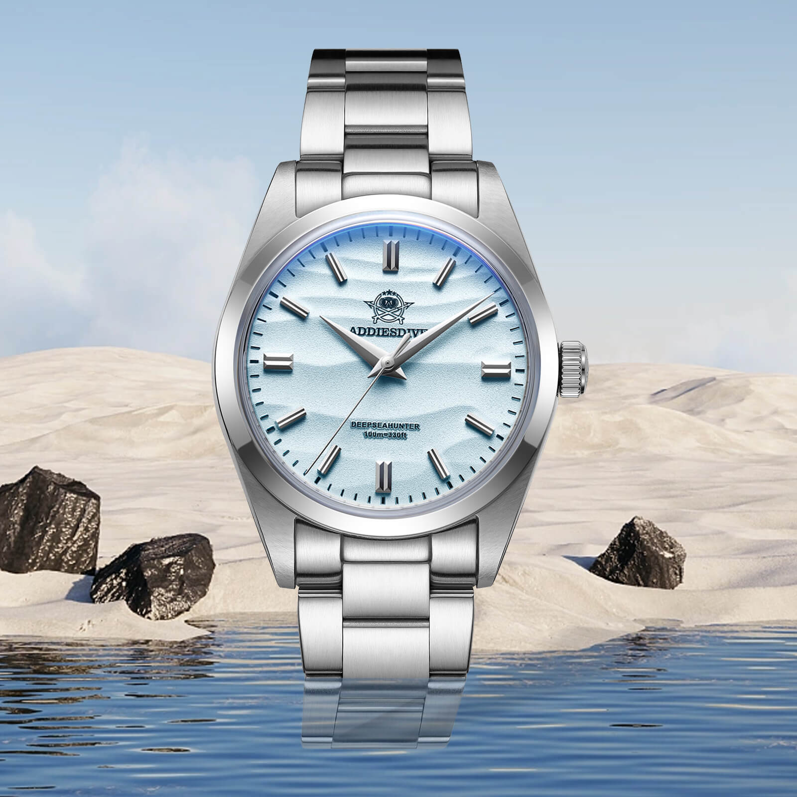 ADDIESDIVE 36mm Reloj de cuarzo VH31 Movimiento （AD2030）