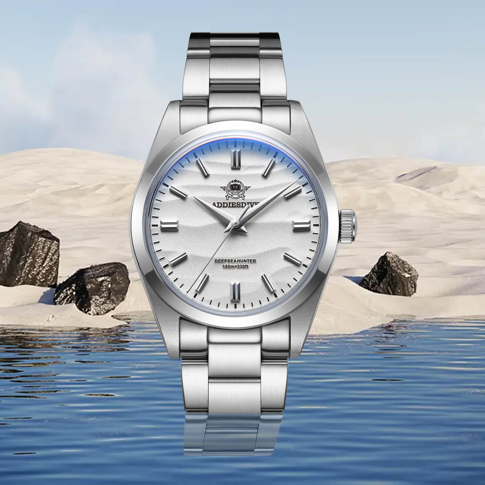ADDIESDIVE 36mm Reloj de cuarzo VH31 Movimiento （AD2030）