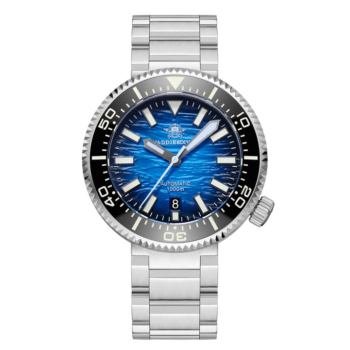 ★Especial Graduación★Addiesdive Reloj de buceo 46mm 1000m AD2069-Azul-