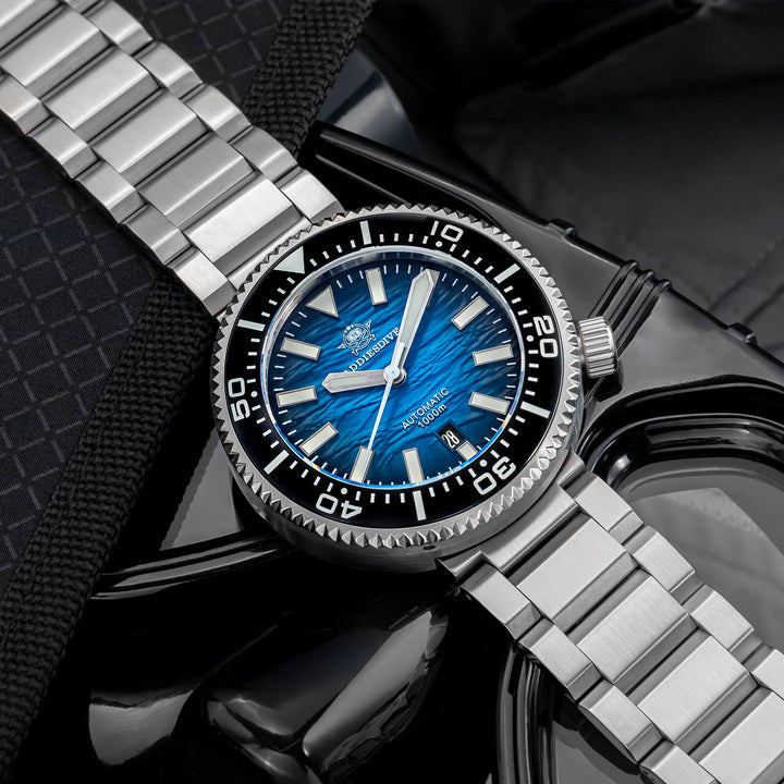 ★Especial Graduación★Addiesdive Reloj de buceo 46mm 1000m AD2069-Blanco-