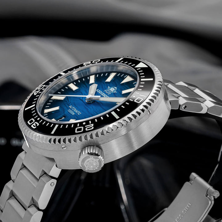 ★Especial Graduación★Addiesdive Reloj de buceo 46mm 1000m AD2069-Blanco-