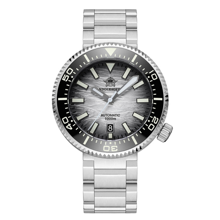 ★Especial Graduación★Addiesdive Reloj de buceo 46mm 1000m AD2069-Gris-