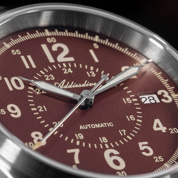 ADDIESDIVE Reloj automático con cristal de zafiro de 39 mm Reloj de campo AD2074-Negro-