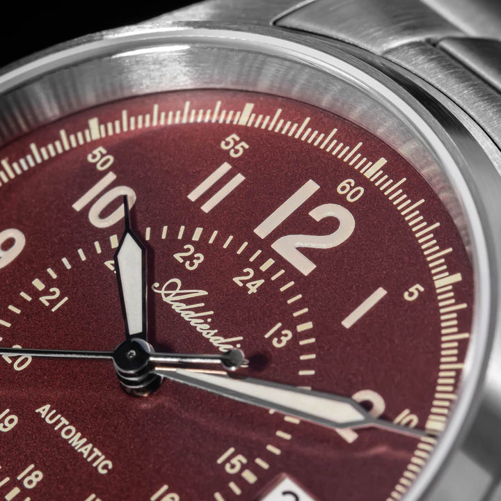 ADDIESDIVE Reloj automático con cristal de zafiro de 39 mm Reloj de campo AD2074-Negro-