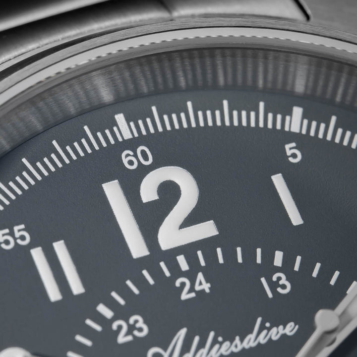 ADDIESDIVE Reloj automático con cristal de zafiro de 39 mm Reloj de campo AD2074-Negro-