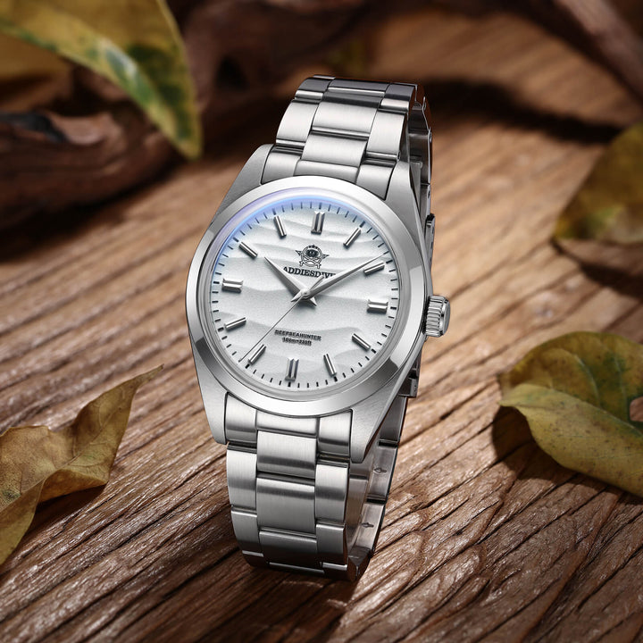 ★Especial Graduación★ADDIESDIVE 36mm Reloj de cuarzo VH31 Movimiento (AD2030)-Con logo ADDIESDIVE-Amarillo desierto-