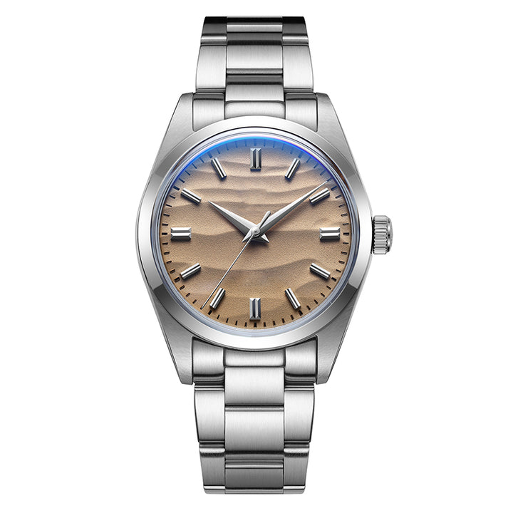 ★Especial Graduación★ADDIESDIVE 36mm Reloj de cuarzo VH31 Movimiento (AD2030)-Sin logo-Amarillo desierto-