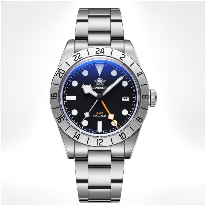 ADDIESDIVE 39mm BB GMT Reloj de cuarzo RONDA515 Movimiento(AD2035/AD2036) - Addiesdiverelojes