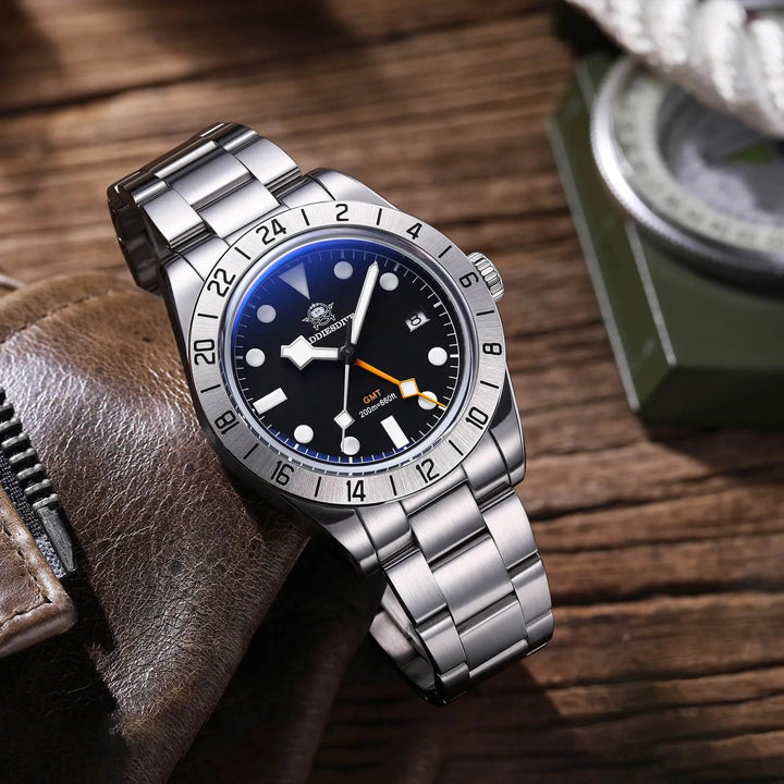ADDIESDIVE 39mm BB GMT Reloj de cuarzo RONDA515 Movimiento(AD2035/AD2036) - Addiesdiverelojes