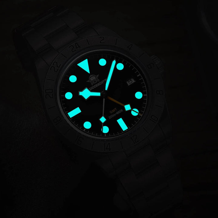 ADDIESDIVE 39mm BB GMT Reloj de cuarzo RONDA515 Movimiento(AD2035/AD2036) - Addiesdiverelojes