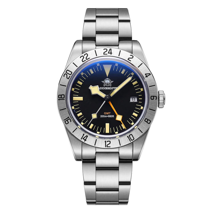 ADDIESDIVE 39mm BB GMT Reloj de cuarzo RONDA515 Movimiento(AD2035/AD2036) - Addiesdiverelojes