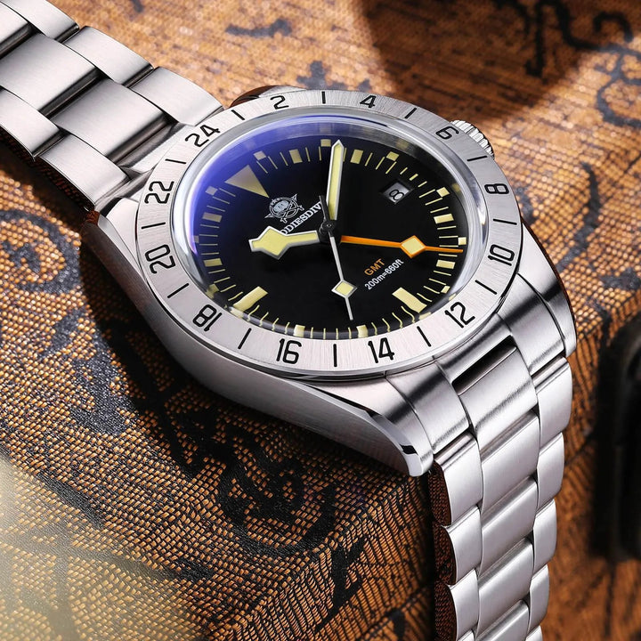ADDIESDIVE 39mm BB GMT Reloj de cuarzo RONDA515 Movimiento(AD2035/AD2036) - Addiesdiverelojes